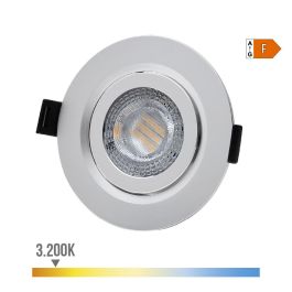 Edm Downlight LED empotrar 9W 806LM RA80 3200K redondo color cromo Ø9 cm