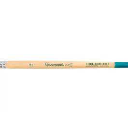 Liderpapel Pincel para Pintura Acrílica y Acuarela Nº 10 Punta Redonda Pelo Sintético Certificado FSC