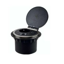 ILIMINACION Y ACC. Módulo de Enchufes Flap New Empotrable con 1 Toma Schuko, USB y Carga Inalámbrica, 3500W, Ø80mm para Cocina y Oficina Precio: 60.69000025. SKU: B12FC26KKD