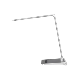 Q-connect Lámpara de Escritorio Sirio LED 13W 800 Lúmenes Táctil 3 Niveles Brillo Regulable Plata