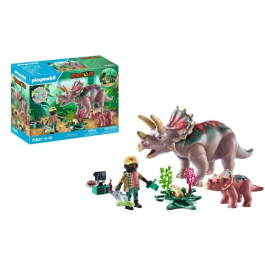 Playmobil Familia De Triceratops 71821 Dinos Juguete Infantil Educativo Con Dinosaurios Y Accesorios