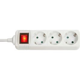 LINDY 73101 Regleta de Enchufe con Interruptor, Schuko Tipo F, 3 Tomas, Blanco, 3500W Precio: 24.50000014. SKU: B1DWGAPLH3