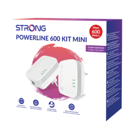 Strong POWERL600DUOMINI adaptador de red PowerLine 600 Mbit/s Ethernet Blanco 2 pieza(s)