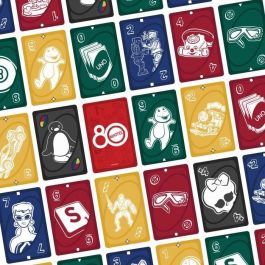UNO JGK30 - Juego de cartas 80.º aniversario Mattel - Rojo Rubí - Para toda la familia