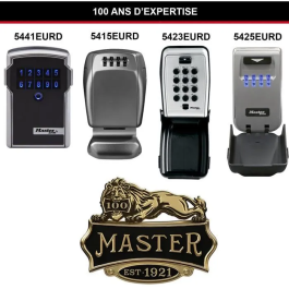 Masterlock Caja de Teclas Mural 5423eurd MAS3520190944726 - Botones de Presentación - Comparta sus llaves de forma segura