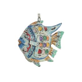 DKD Home Decor Decoracion Mediterraneo Azul Multicolor 6 x 14 x 17 cm (4 Unidades)