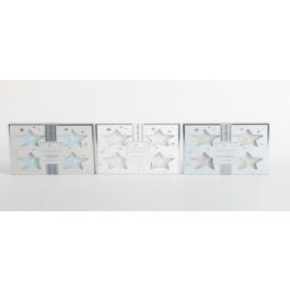 DKD Home Decor Vela Navidad Moderna de Cera, Set de 4 Piezas, Colores Surtidos Azul Celeste, Blanco y Beige, 6x6x2.5 cm Precio: 54.49999962. SKU: B1K6RWBKJE