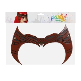 Máscara Demonia Roja para Mujer Adulta de Halloween con Detalles Demoníacos
