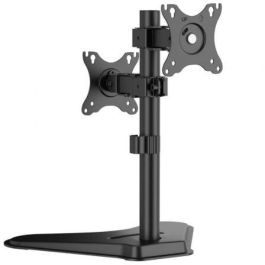 Aisens DT32TR-409 Soporte de Mesa para 2 Monitores Giratorio Inclinable 17-32" hasta 8kg Negro para POS y pantallas táctiles