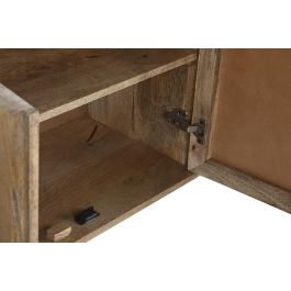 DKD Home Decor Buffet Balines 40 x 76 x 150 cm Mango Ratán Natural Hecho a Mano 4 Puertas
