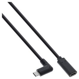 InLine Cable USB 3.2 Tipo C Macho Angular a Hembra Recto Negro 1m (35781) Precio: 24.50000014. SKU: B1K35VZPG3