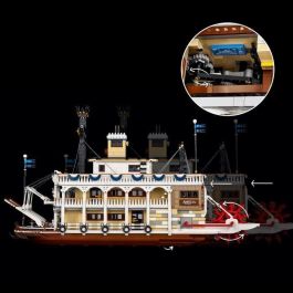 LEGO Ideas 21356 Barco de vapor del río Misisipi Set de construcción para adultos