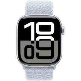 Apple Watch Series 10 GPS 42mm Caja Aluminio Plata con Correa Deportiva Blue Cloud