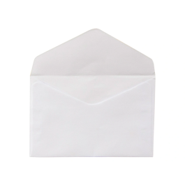 Liderpapel Sobre N.0 Blanco Tarjeta de Visita 70x105mm Engomado Caja de 100 Unidades