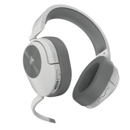Corsair HS55 CA-9011281-EU Auriculares Gaming Inalámbricos Blanco - Sonido Surround 7.1, Bluetooth, 24h Batería, Diadema Ajustable, Micrófono Integrado