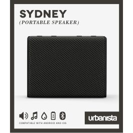 Urbanista Sydney Altavoz Portátil Bluetooth Negro, 5 Horas de Autonomía, Resistente al Agua IPX5
