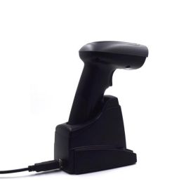 Ewent EW3440 Lector de Códigos de Barras 1D/2D Portátil Inalámbrico Bluetooth USB con Base Inteligente Negro