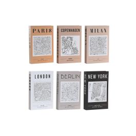 DKD Home Decor Caja Libro Basicos Multicolor Carton 26.5 x 17 x 4.2 cm (6 Unidades) Precio: 20.78999978. SKU: B174BH7245