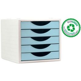 Archivo 2000 Ecogreen Módulo Organizador Sobremesa 5 Cajones Reciclado Azul Pastel 340x270x260 mm Precio: 23.50000048. SKU: S8401199