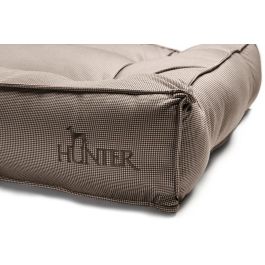 Hunter Cama para Perros Acolchada Lancaster 120x90 cm Marrón. Comodidad superior, funda de poliéster lavable a 30°C y relleno extraíble.