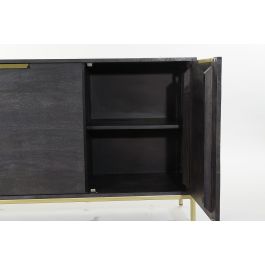 Buffet Moderno DKD Home Decor Negro Dorado 41 x 77 x 145 cm