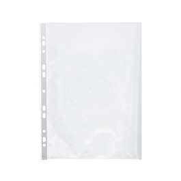 Q-connect Funda Multitaladro Din A4 Cristal 80 Micras Bolsa 25 Unidades Apertura Superior Lateral Izquierda