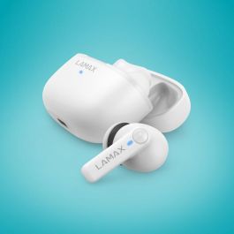 Lamax Clips1 Play Auriculares In-Ear Blancos BT 5.3 con Batería de 35 Horas