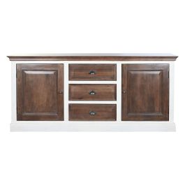 Buffet Tradicional DKD Home Decor Marron Oscuro Blanco 46 x 83 x 180 cm