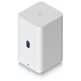 Ubiquiti UNAS-2-W NAS de escritorio 2-bay, procesador Cortex-A57 quad-core 1.7 GHz, 4 GB RAM, 2.5 GbE, compatible con RAID 1, color blanco