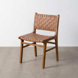 Silla Marrón Madera Teca-Piel Salón 50 X 56 X 87 cm Precio: 290.0007. SKU: B1DC7CX94P