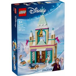 LEGO 43265 Castillo Helado de Arendelle Disney Frozen, con Elsa, Anna, Olaf y 2 trineos. Juguete de Construcción con puertas que se abren y alcoba.