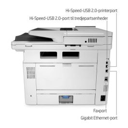 HP LaserJet Enterprise M430F Multifunción Láser Monocromo - Impresión, Copia, Escaneo, Fax - 40 ppm - Seguridad Empresarial - Doble Cara