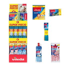 Expositor super precio universal vileda, 39 x 38 x 122 cm