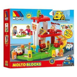 Molto Juego de Construcción Estación de Bomberos con Coche Electrónico que Emite Luz y Sonido, 11 Piezas, Plástico, para 1+ Año. Precio: 25.4999998. SKU: S2405112