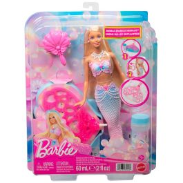 Barbie Muñeca Fantasía Sirena Pompas Jabón JLW56 Mattel Sirena Mágica para Hacer Burbujas +3 Años
