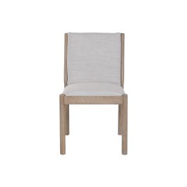 Silla Romantico DKD Home Decor Beige Natural 63 x 84 x 48 cm (2 Unidades)