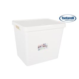 Inde Caja Almacenaje Maya Blanca 23.9L con Tapa 36x28x31.1 cm (8 Unidades) Precio: 34.50000037. SKU: B1H2HCJWPP
