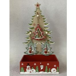 DKD Home Decor Decoración Colgante Navidad Tradicional Árbol MDF Surtido 12 Unidades Rojo Verde Marrón 11x32x17 cm Precio: 20.19732. SKU: B14NR3WDQZ