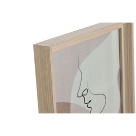 DKD Home Decor Marco Foto 20X25 Basicos Natural MDF Cristal 21.5 x 3 x 26.5 cm (4 Unidades)