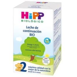 HIPP Leche 2 Continuación Bio 600g – Alimento Completo para Bebés desde los 6 Meses con Omega 3 y Vitaminas Precio: 19.5000003. SKU: B192F65B9C