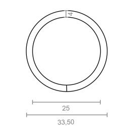 Edm Anilla soldada AP14 4 x 25 mm Zincada Blister 4 uds Acero