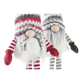 DKD Home Decor Figura Navidad Moderna LED Poliéster Gris Rojo 12x22x64 cm Pack 2 Unidades (3 Pilas AAA) DKD Home Decor Figura Navidad Moderna LED Poliéster Gris Rojo 12x22x64 cm Pack 2 Unidades (3 Pilas AAA)