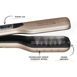 SAINT ALGUE 3992 - Caja Demeliss Titanium: Plancha al vapor + Elixir Tratamiento de brillo ritual 50ml - 150 ° C a 230 ° C - Auto stop SAINT ALGUE 3992 - Caja Demeliss Titanium: Plancha al vapor + Elixir Tratamiento de brillo ritual 50ml - 150 ° C a 230 ° C - Auto stop