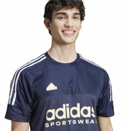 Camiseta de Manga Corta Hombre Adidas Tiro Azul
