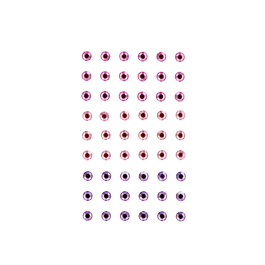 Imaginovo Pegatinas Gemas Rosas y Moradas Brillantes con Relieve para Todas Superficies 190x105 mm