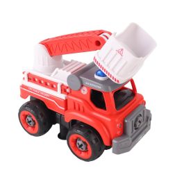 Tachan Camión de Bomberos RC Armable T01025 con Control Remoto, 33 Piezas para Niños +3 Años