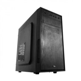 NOX NXFORTE Carcasa Ordenador Mini Torre Negro con USB 3.0, Ventilador 120mm, Bahías HDD/SSD, Chasis Acero SPCC y Frontal ABS Brush