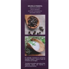 Quttin Molinillo Pimienta Acrílico 14 cm