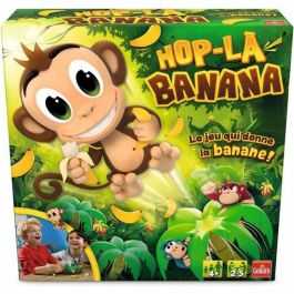 Goliath Hop La Banana Juego de Mesa Familiar con Mono Saltador y Plátanos, para 2 a 5 Jugadores, +4 Años