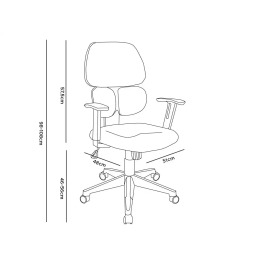 Q-connect Silla de Oficina Ancona Malla Base Metálica Negro - Altura Máx 1110 Anc 660 Prof 590 Ruedas Premium